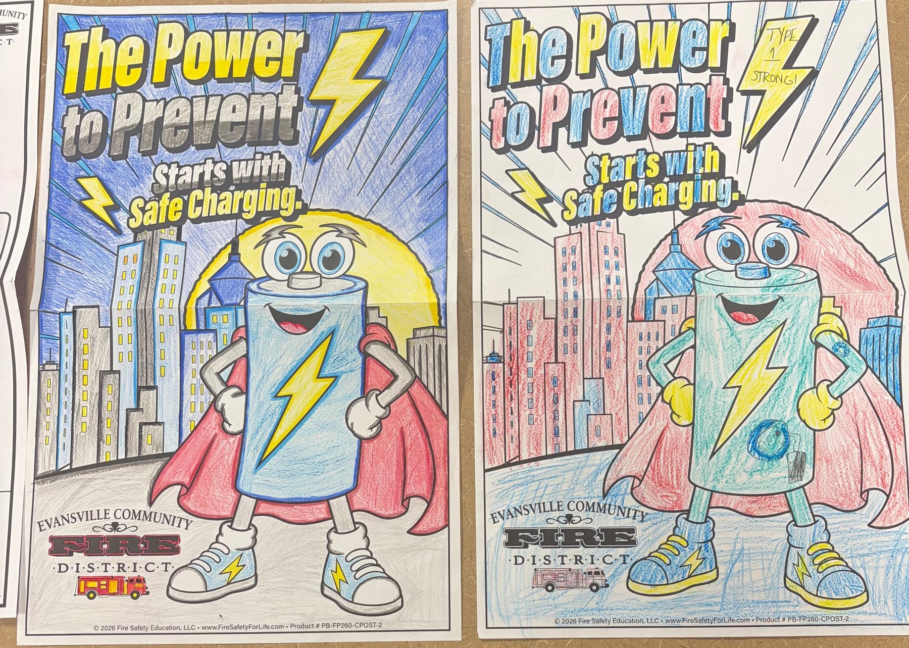 Winning coloring contest posters: The Power to Prevent Starts with Safe Charging